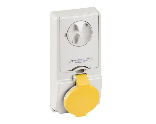 Розетка UNIKA 16А 3P-E 100-130В без защ. IP44 SchE 82129