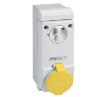 Розетка UNIKA 16А 3P-E 100-130В без защ. IP65 SchE 83029