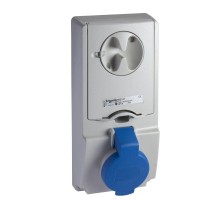 Розетка UNIKA 16А 3P-E 200-250В без защ. IP44 SchE 82132