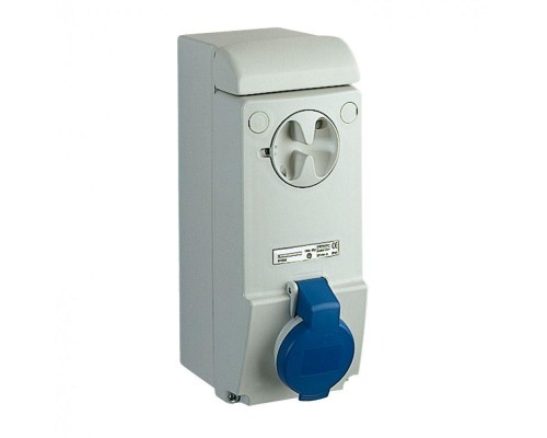 Розетка UNIKA 16А 3P-E 200-250В без защ. IP44 SchE 83031