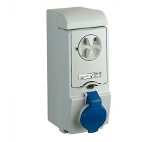 Розетка UNIKA 16А 3P-E 200-250В без защ. IP44 SchE 83132
