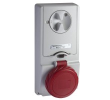 Розетка UNIKA 16А 3P-E 380-415В без защ. IP65 SchE 82185