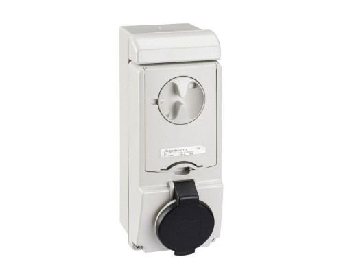 Розетка UNIKA 16А 3P-E 480-500В без защ. IP44 SchE 83137