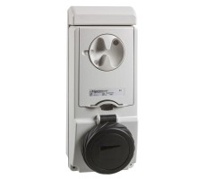 Розетка UNIKA 16А 3P-E 480-500В без защ. IP65 SchE 83187