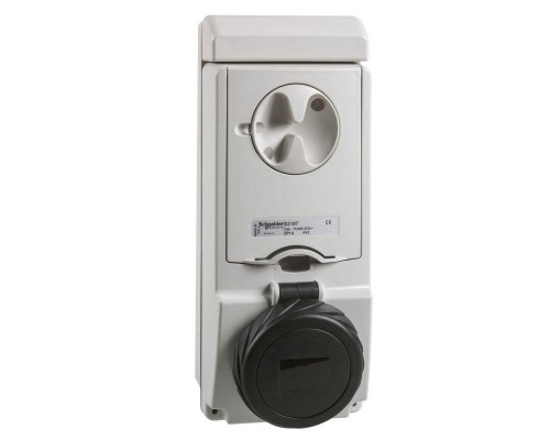Розетка UNIKA 16А 3P-E 480-500В без защ. IP65 SchE 83187