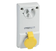 Розетка UNIKA 32А 2P-E 100-130В без защ. IP44 SchE 82039