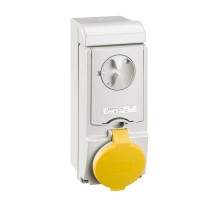 Розетка UNIKA 32А 2P-E 100-130В без защ. IP44 SchE 83139
