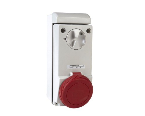 Розетка UNIKA 32А 3PE 400-440В IP65 SchE 83299
