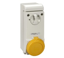 Розетка UNIKA 32А 3P-E 100-130В без защ. IP65 SchE 83090