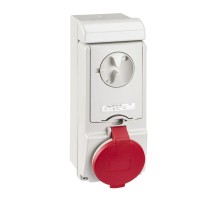 Розетка UNIKA 32А 3P-E 380-415В без защ. IP44 SchE 83146