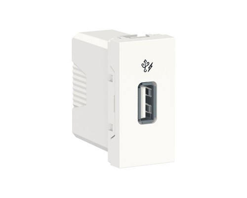 Розетка USB 1-мод. UNICA MODULAR 5В/1000мА бел. SchE NU342818
