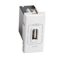 Розетка USB Axolute 1мод. 1.1А 230/5В бел. Leg BTC HD4285C1