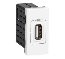Розетка USB Mosaic 1мод. для зарядки бел. Leg 077591