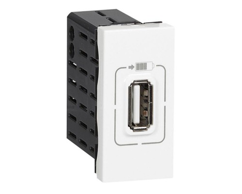 Розетка USB Mosaic 1мод. для зарядки бел. Leg 077591