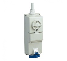 Розетка W/INTERLOCK DISC-FUS 16А 2P-E 200-250В IP65 SchE 83454