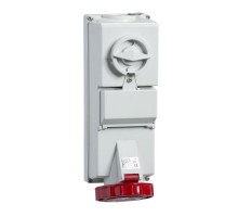 Розетка W/INTERLOCK DISC-FUS 16А 3P-E 380-415В IP65 SchE 83458