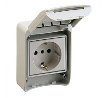 Розетка бытовая 16А 220В 2P+T для Kedra IP65 SchE 81141