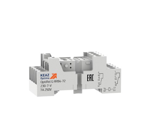 Розетка для реле OptiRel G RR94-72-230-7-V КЭАЗ 281170