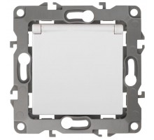 Розетка Эра12 2P+E Schuko 12А-2003-01 16АХ-250В Al+Cu защ. шторки с крышкой бел. ЭРА Б0038587