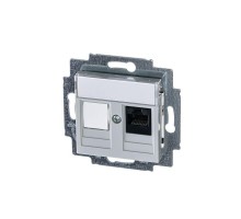 Розетка информационная Levit RJ45 кат. 5e и заглушка сер. ABB 2CHH295117A6016