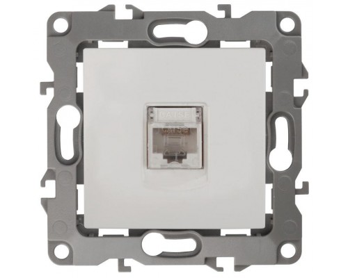 Розетка информационная RJ45 12-3107-01 бел. ЭРА Б0014723