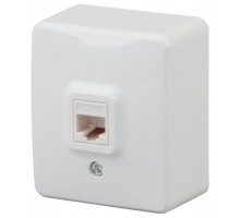 Розетка информационная RJ45 ОП 11-3203-01 Эксперт бел. ЭРА Б0020730