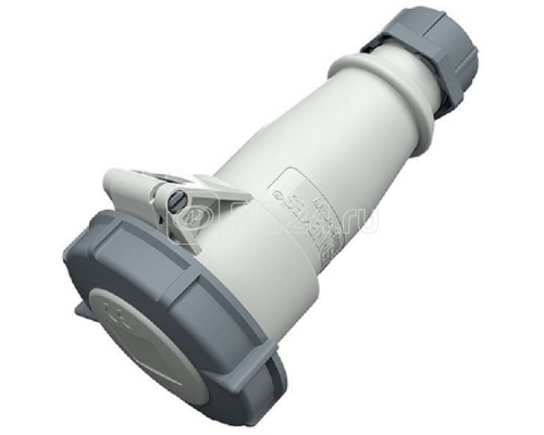 Розетка кабельная 16А 3п 3ч 50-250В DC IP67 литая винтовые клеммы AM-TOP сер. Mennekes 2605