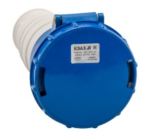 Розетка кабельная 233 63А 220AC 2P+PE 6ч IP67 КЭАЗ 222762
