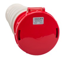 Розетка кабельная 235 63А 380AC 3P+PE+N 6ч IP67 КЭАЗ 222764