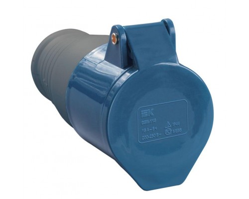 Розетка кабельная 32А 220В 2P+PE ССИ-223 IP44 ИЭК PSR21-032-3