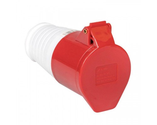 Розетка кабельная 32А 380В 3P+РЕ+N IP44 (225) EKF ps-225-32-380