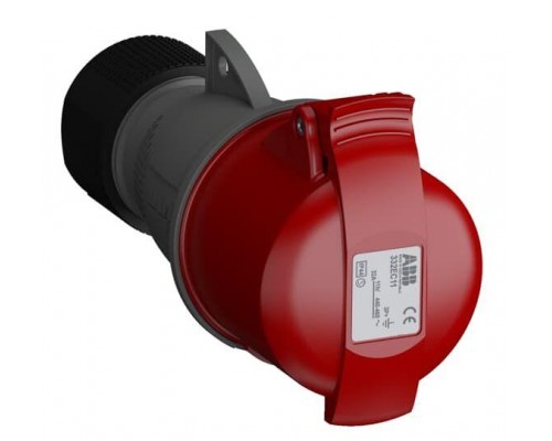 Розетка кабельная 332EC11 Easy&Safe 332EC11 32А 3P+E IP44 11ч ABB 2CMA102044R1000