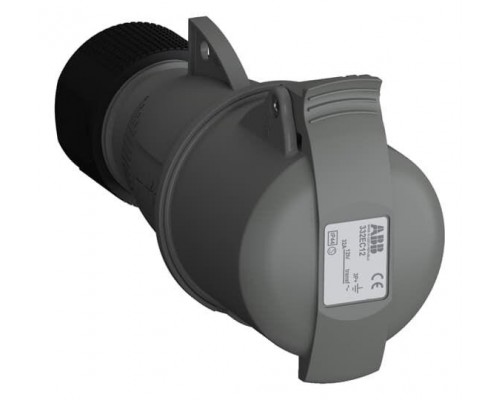 Розетка кабельная 332EC12 Easy&Safe 332EC12 32А 3P+E IP44 12ч ABB 2CMA102045R1000