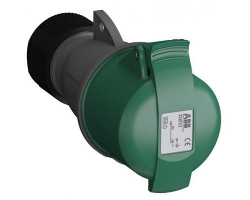 Розетка кабельная 332EC2 Easy&Safe 332EC2 32А 3P+E IP44 2ч ABB 2CMA102036R1000