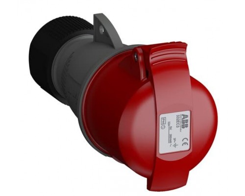 Розетка кабельная 332EC3 Easy&Safe 332EC3 32А 3P+E IP44 3ч ABB 2CMA102037R1000