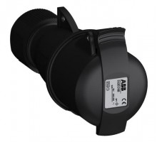 Розетка кабельная 332EC9B Easy&Safe 332EC9B 32А 3P+E IP44 9ч черн. ABB 2CMA103587R1000