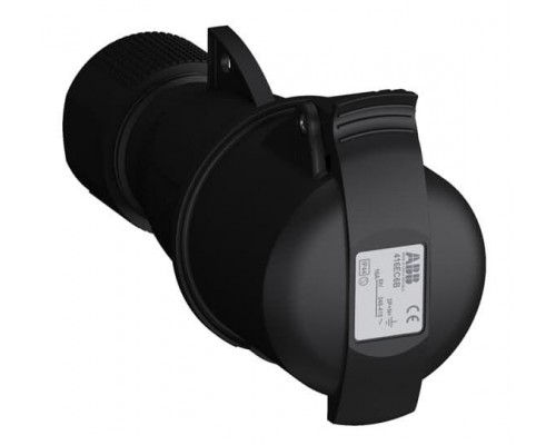 Розетка кабельная 416EC6B Easy&Safe 416EC6B 16А 3P+N+E IP44 6ч черн. ABB 2CMA103590R1000