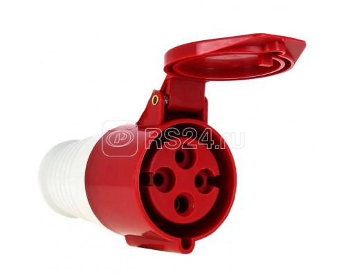 Розетка кабельная 63А 380В 3P+РЕ IP44 (234) EKF ps-234-63-380
