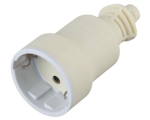 Розетка кабельная R4(W) 16А с заземл. прямой ввод (10/200/4000) бел. ЭРА Б0019190