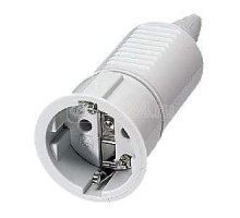 Розетка кабельная Schuko 16А 230В 2P+E IP20 сер. Mennekes 10752