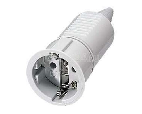 Розетка кабельная Schuko 16А 230В 2P+E IP20 сер. Mennekes 10752