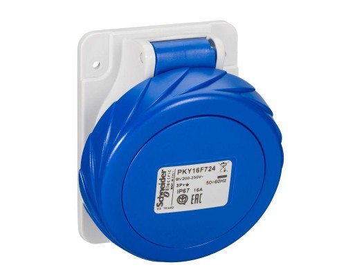 Розетка кабельная угловая 16А 3P-E 200-250В быстр. IP67 SchE PKY16F724