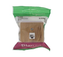 Розетка компьютерная 1-м ОП BLANCA RJ45 кат.5e изол. пласт. ясень SchE BLNIA045005