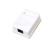 Розетка компьютерная 1-м ОП RJ45 CAT 5E бел. REXANT 03-0121
