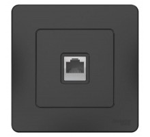 Розетка компьютерная 1-м СП BLANCA RJ45 кат.5e антрацит SchE BLNIS045006