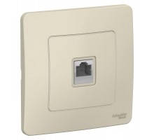 Розетка компьютерная 1-м СП BLANCA RJ45 кат.5e молоч. SchE BLNIS045002