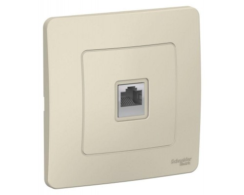 Розетка компьютерная 1-м СП BLANCA RJ45 кат.5e молоч. SchE BLNIS045002