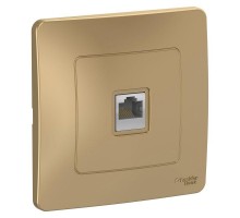 Розетка компьютерная 1-м СП BLANCA RJ45 кат.5e титан SchE BLNIS045004