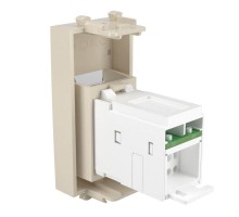 Розетка компьютерная RJ-45 1мод. кат.5e Avanti Ванильная дымка модульная DKC 4405461
