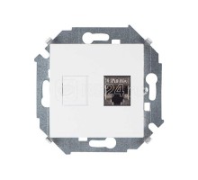 Розетка компьютерная Simon15 RJ45 CAT.6A (АМР FTP) бел. Simon 1591563-030